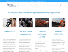 Tablet Screenshot of hearingaidsolutions.co.uk